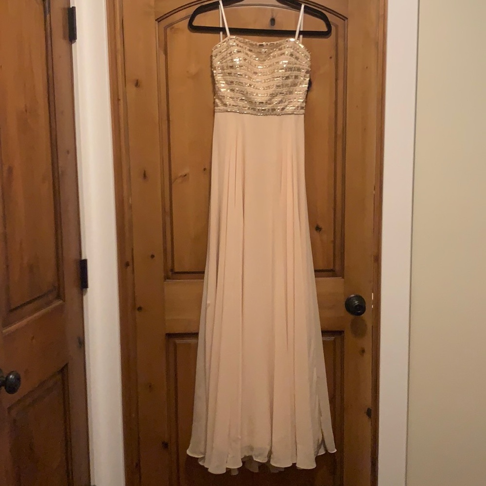 Xscape formal strapless dress